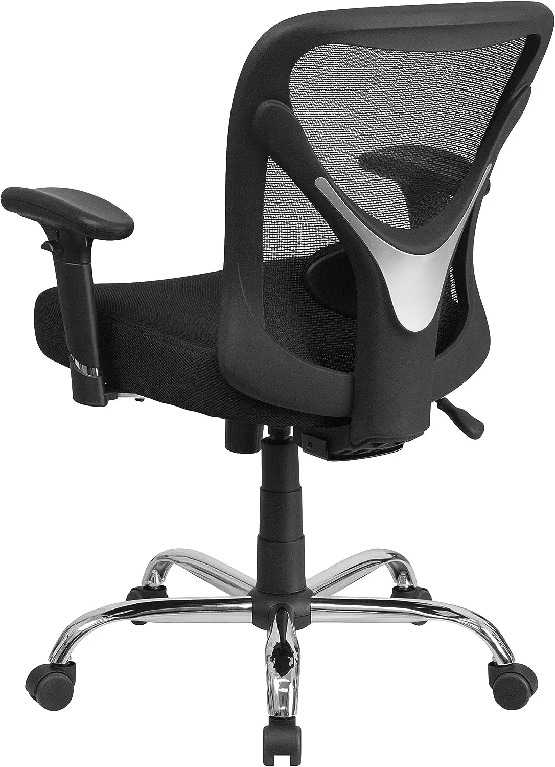 & גבוה הכיסא במשרד | גובה מתכוונן רשת סיבוב כיסא משרדי עם גלגלים - 5